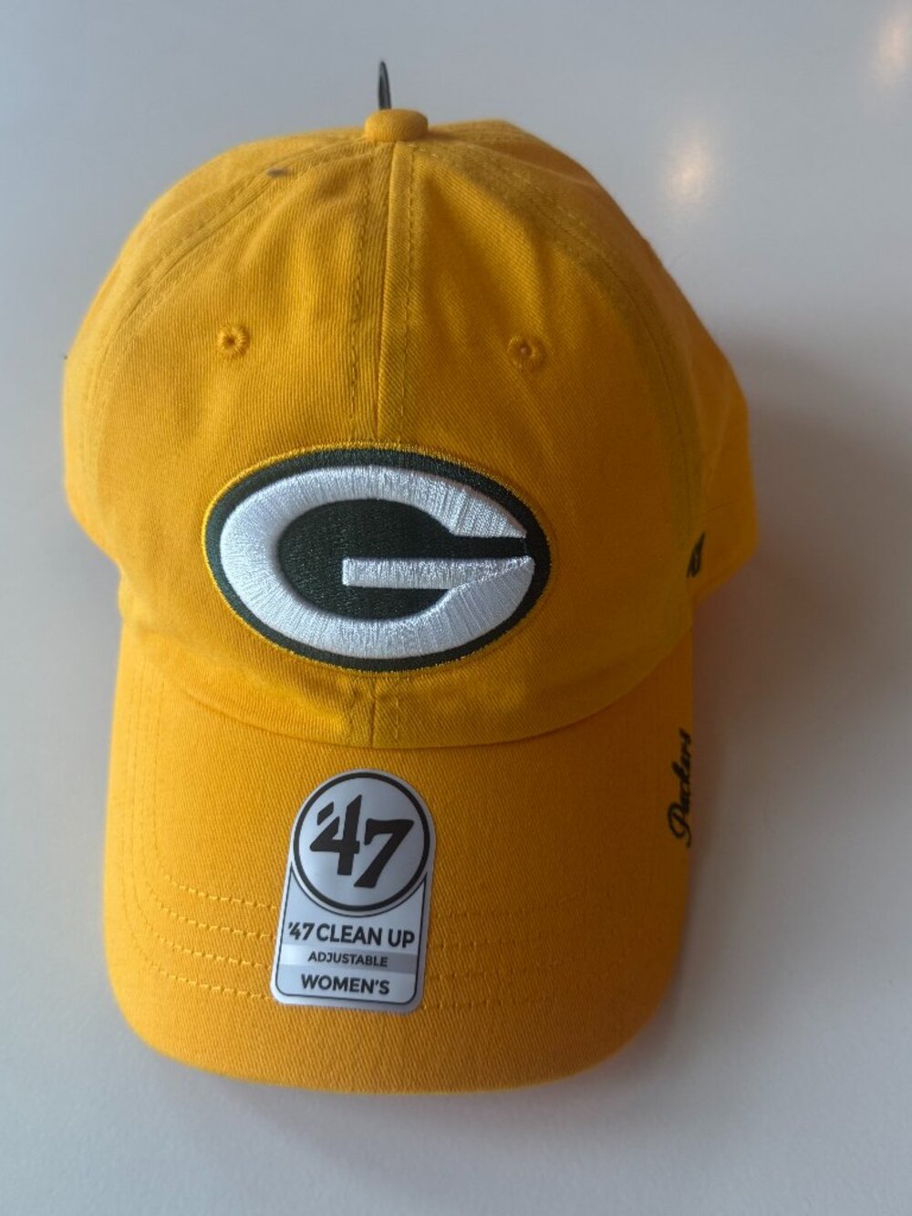 NWT ’47 Green Bay Packers Women’s Clean Up Hat Cheddar Yellow Adjustable NFL